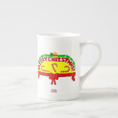 Kerstgroeten Bone China Mok (Rechts)