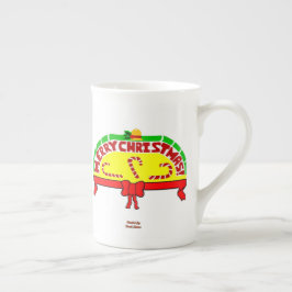 Kerstgroeten Bone China Mok