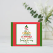 Kerstgroeten briefkaart (Staand voorkant)