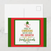 Kerstgroeten briefkaart (Voorkant / Achterkant)
