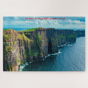 Kerstgroeten Cliff's of Moher Ierland Legpuzzel