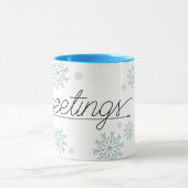 Kerstgroeten Custom Branded Mok (Midden)