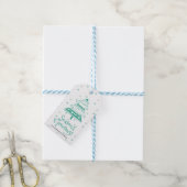 Kerstgroeten Cute Kerstboom Cadeaulabel (Met Touw)