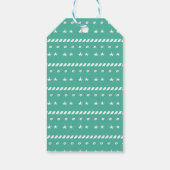 Kerstgroeten Cute Kerstboom Cadeaulabel (Achterkant)