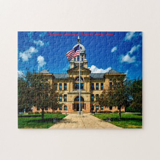 Kerstgroeten - Davenport Iowa Legpuzzel (Horizontaal)