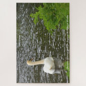 Kerstgroeten De zwanen in Kilcullen Legpuzzel (Verticaal)