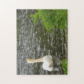 Kerstgroeten De zwanen in Kilcullen Legpuzzel (Verticaal)