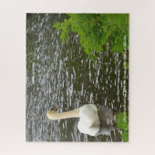 Kerstgroeten De zwanen in Kilcullen Legpuzzel (Verticaal)