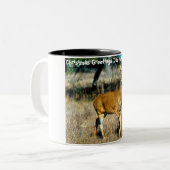 Kerstgroeten Deerest Tweekleurige Koffiemok (Voorkant links)