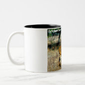 Kerstgroeten Deerest Tweekleurige Koffiemok (Links)