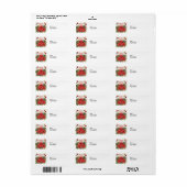 Kerstgroeten Etiket (Full Sheet)