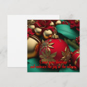 Kerstgroeten Feestdagenkaart (Voorkant / Achterkant)