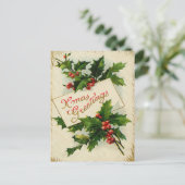  kerstgroeten feestdagenkaart (Staand voorkant)