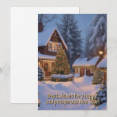 Kerstgroeten Feestdagenkaart (Voorkant / Achterkant)