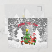 Kerstgroeten Feestdagenkaart (Voorkant / Achterkant)