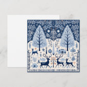 Kerstgroeten Feestdagenkaart (Voorkant / Achterkant)