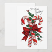 Kerstgroeten feestdagenkaart (Voorkant / Achterkant)