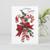 Kerstgroeten feestdagenkaart (Staand voorkant)