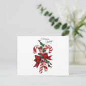 Kerstgroeten feestdagenkaart (Staand voorkant)