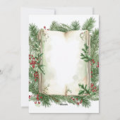 Kerstgroeten Feestdagenkaart (Achterkant)