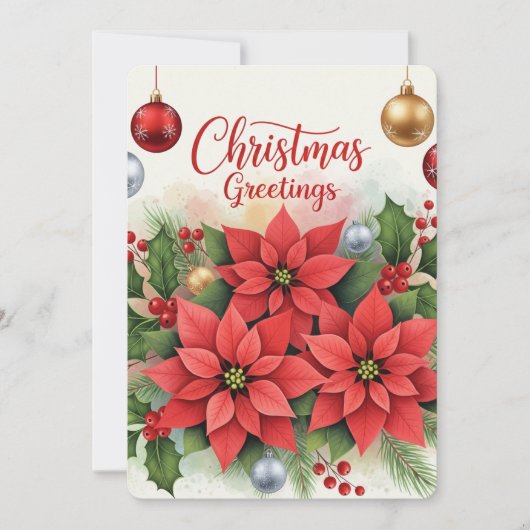 Kerstgroeten, Festief, Feestdagenkaart (Voorkant)