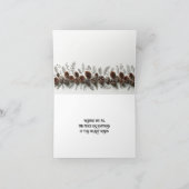 Kerstgroeten Gevouwen Nota Kaart (Binnen)