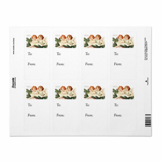  kerstgroeten - Gift Label (Full Sheet)