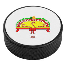 Kerstgroeten Hockey Puck