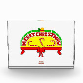 Kerstgroeten Horizontaal fotoblok (Voorkant)