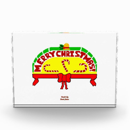 Kerstgroeten Horizontaal fotoblok (Voorkant)