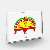 Kerstgroeten Horizontaal fotoblok (Links)