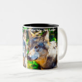 Kerstgroeten Ik ben een oude troebel. Tweekleurige Koffiemok (Voorkant rechts)