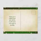 Kerstgroeten Instagram Fotolijsten Groen Feestdagenkaart (Achterkant)