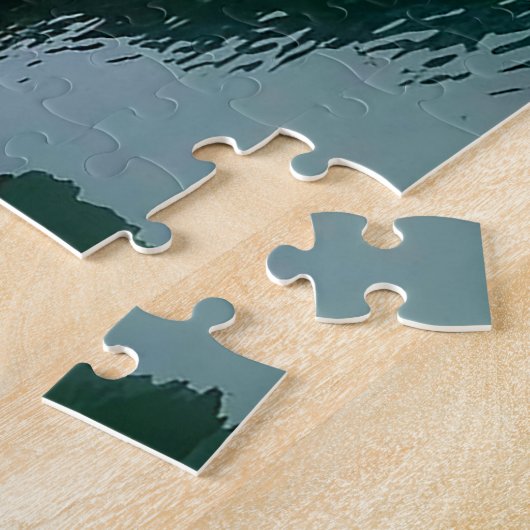 Kerstgroeten Juneau Alaska Legpuzzel (Zijkant)