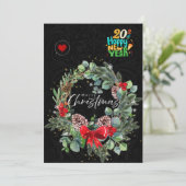 Kerstgroeten Kaart (Staand voorkant)