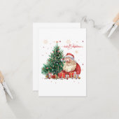 Kerstgroeten Kaart#23 Kaart (Voorkant / Achterkant in situ)