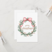 Kerstgroeten Kaart#27 Kaart (Voorkant / Achterkant in situ)