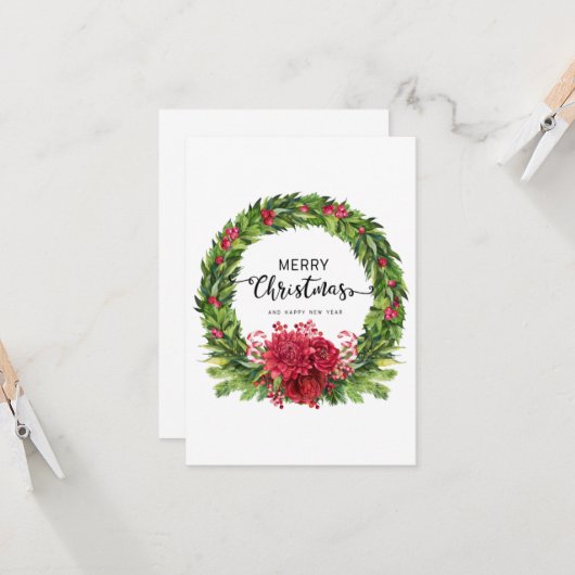 Kerstgroeten Kaart #32 (Voorkant / Achterkant in situ)