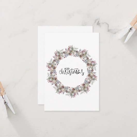 Kerstgroeten Kaart #33 (Voorkant / Achterkant in situ)