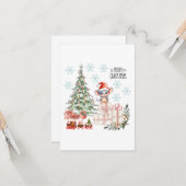 Kerstgroeten Kaart #40 (Voorkant / Achterkant in situ)