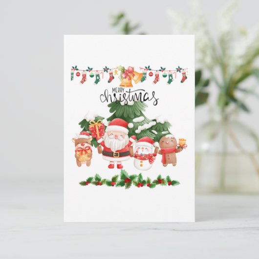 Kerstgroeten Kaart #6 (Staand voorkant)