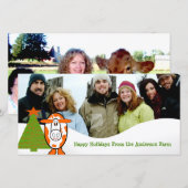 Kerstgroeten Kaasboerderij Familie Fotokaart Feestdagenkaart (Voorkant / Achterkant)