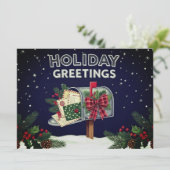 Kerstgroeten Kerst kerstgroet kaart (Staand voorkant)