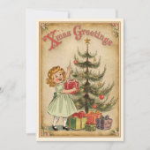  kerstgroeten kerstboom feestdagenkaart (Voorkant)