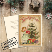  kerstgroeten kerstboom feestdagenkaart