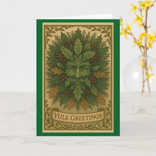 Kerstgroeten Kerstkaart Kaart (Gele Bloem)