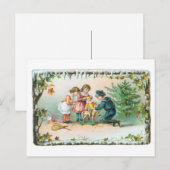 Kerstgroeten - Kinderen & Speelgoed Feestdagenkaart (Voorkant / Achterkant)