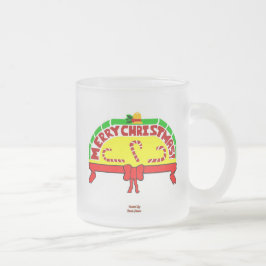 Kerstgroeten Kleine Mok met diepgevroren glas