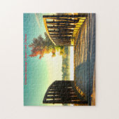 Kerstgroeten Koper Creek Indiana Legpuzzel (Verticaal)