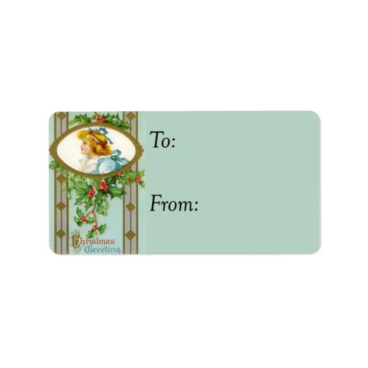 Kerstgroeten  Label (Voorkant)